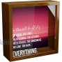 Appreciation Gifts | 6x6x2 Wooden Shadow Box | Memory Frame with Glass Front | Great Thank You Gift | Wall Decor for Home | Framed Grateful Quotes for Friends and Loved Ones