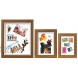 ArtbyHannah 3 Pack 8x10 Inch Walnut Shadow Box Frame with Glass Cover Display Case Frame Set for Home Decoration Multi size 4x6,5x7 8x10Inch