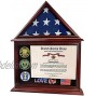 ASmileIndeep Flag Display Case Certificate & Document Holder Frame 3' X 5' Flag Military Shadow Box