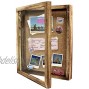 Aytai Shadow Box Display Case Large 11x14 Shadow Box Picture Frame with Linen Pin Board Memory Boxes for Keepsakes Baby Flowers Photos Memorabilia Medals Wedding Bouquet Wall Rustic Shadow Box Frame