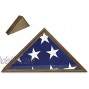 BHealthLife 5'x9.5' Flag Display Case Burial Funeral Military Flag Veteran Folded Flag Paulownia Wood Shadow Box Frame Holder