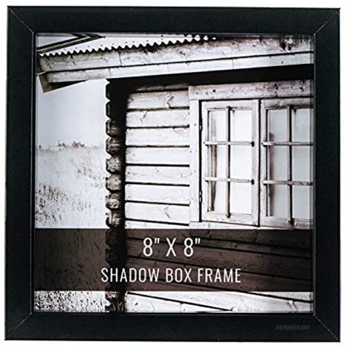 CraftMore Black Shadow Box Frame 8x8 Inch