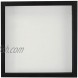 EDGEWOOD Square Shadow Box Picture Frame Linen Background Real Glass Front for Memorabilia Scrapbooking Keepsake 12x12 Black