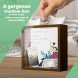 Graduation Gifts for Men and Women | Congratulations 6x6x2 Glass Wooden Shadow Box | Gift for Highschool Graduations | Decorative Memory Box | Inspirational Frame for College Graduates Boys & Girls