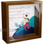 Graduation Gifts for Men and Women | Congratulations 6x6x2 Glass Wooden Shadow Box | Gift for Highschool Graduations | Decorative Memory Box | Inspirational Frame for College Graduates Boys & Girls