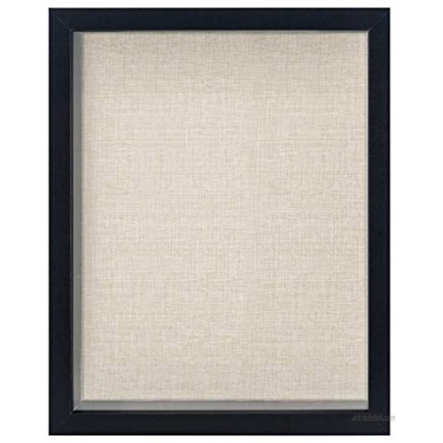 GraduationMall 11x14 Shadow Box Frame Wood Display Case with Linen Back and 6 Stick Pins,1.5 inches Depth,Ideal for Memorabilia Pictures Flowers Medals Tickets