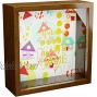LESA Welcome Home Decor | 6x6x2 Wooden Shadow Box with Glass Front | Housewarming Gifts for New Home | Special Wood Keepsake for Wall or Tabletop | Hanging Welcoming Frames for Decorations