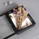 Muzilife 8x10 Shadow Box Picture Frame Deep Wood & Glass Display Case Ready to Hang Memory Box Baby Sports Memorabilia Wedding Tickets and Photos Black