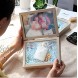 Shadow Box Frame Display Case,Folding Picture Frame Display 3 pcs 4x6 inch Vertical Photo or Pictures,Double Picture Frame Display Photo Great for Collages Collections,Mementos4x6 Light Grey