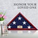 SmartChoice Flag Case for American Veteran Burial Flag 5x9 Feet Mahogany