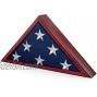 SmartChoice Flag Case for American Veteran Burial Flag 5x9 Feet Mahogany