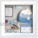 Tasse Verre 8x8 White Display Shadow Box 2-Pack Frame w Linen Background and 16 Stick Pins Ready to Hang Shadowbox Picture Frame Easy to Use Box Display Wedding Baby and Sports Memorabilia