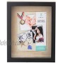 UMICAL 8.5x11 Shadow Box Display Case Black Wooden Shadow Box Frame with Linen Board and Stick Pins Memorabilia Awards Medals Photos Tickets Art Bouquet Memory Box for Keepsakes