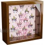 Unicorn Wall Decor | 6x6x2 Memorabilia Shadow Box | Wooden Keepsake Box with Glass Front | Special Unicorns Gifts for Girls and Women | Unicorn Room Decor for Girls Bedroom