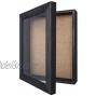 Y&ME Shadow Box Frame with Linen Back 8x10 inch Black Shadow Box Frame Display Case Perfect for Display Memorabilia Awards Medals Photos Memory Box Rustic Black