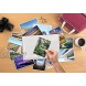 Better Office Products 48 Photo Mini Photo Album 4 x 6 Inch Pack of 6 Clear View Cover with Removable Decorative Inserts Holds 48 Photos 6 Pack