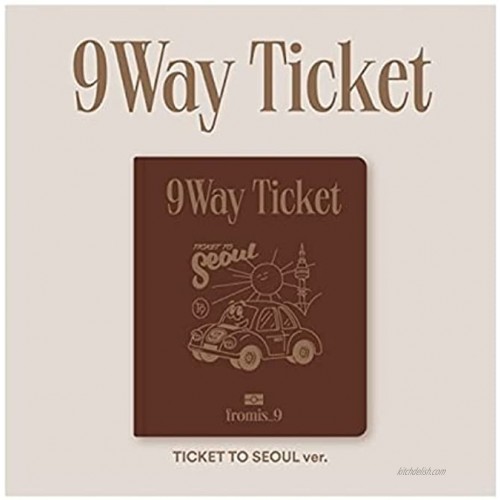 Fromis_9 9 Way Ticket 2nd Single Album Ticket to Seoul Version CD+80p PhotoBook+2p PhotoCard+1p ID Card+1p Postcard+Message PhotoCard Set+Tracking Kpop Sealed