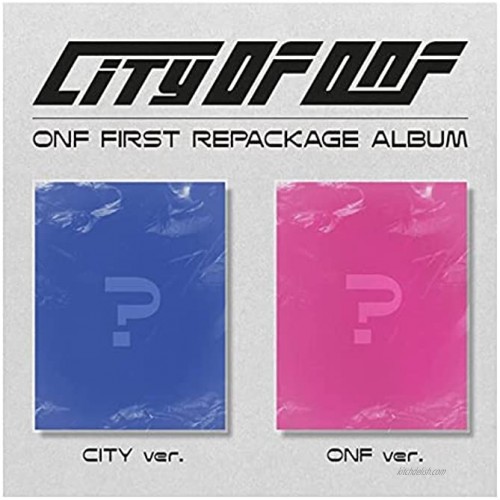 ONF City of ONF 1st Repackage Album 2 Version Set CD+100p PhotoBook+16p Lyric Book+2p PhotoCard+2p Citizenship Card+Newspaper+Message PhotoCard Set+Tracking Kpop Sealed