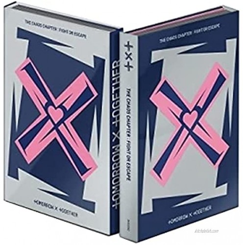 TXT Chaos Chapter : Fight Or Escape 2nd Album Repackage Fight Ver CD+88p PhotoBook+24p Lyric+1p Behind Poster+1p Card+2p Sticker+1p Post+1p AR+1p OS+1ea Cut-Out Board+Message PhotoCard Set+Tracking