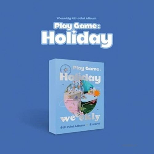 Weeekly Play Game : Holiday 4th Mini Album E Ver CD+1p Poster+92p PhotoBook+2p PhotoCard+1p Photo Ticket+1p Sticker+1p Printed Photo+1p Travel Name Tag+Message PhotoCard Set+Tracking Kpop Sealed