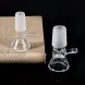 14mm Male Bowl Glass Funnel Bowl Adapter Handmade Transparent 2 Pcs