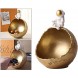 Astronaut Figurine Resin Astronaut Ornament Spaceman Moon Model Sculpture in Storage Box Bowl Organizer for Home Office Table Decoration Golden