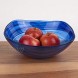Badash Alabaster Square Glass Centerpiece Bowl 10 Handcrafted European Mouth-Blown Cobalt Blue Glass Pedestal Fruit or Accent Bowl