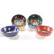 Canarels Decorative Bowl Set – Handcrafted Ceramic Prep Small Sauce Dipping Serving Pinch Bowls – Charcuterie Bowls Multicolor Home Kitchen Coffee Table Decor 3.14 inch 6 Pcs Relief.