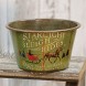 CWI Gifts 4 X 6.5 Starlight Sleigh Rides Vintage Tin Bowl