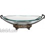 Deco 79 Glass Metal Bowl 17 by 5-Inch