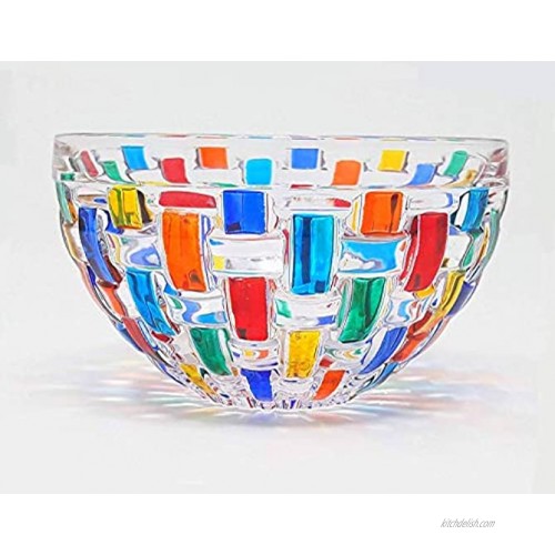 Hand Painted Glass Condiment Bowl Made in Italy