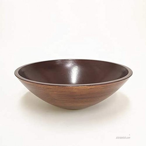 Hosley 11.8 Inch Diameter Wood Finish Decorator Bowl Ideal for Dried Floral Arrangements with Orbs Potpourri or Just as Decor Ideal Gift for Weddings or Special Occasions O3 Brown 2