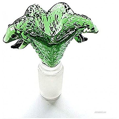 Household glass decorative bowl supplies 14mm using emerald green Double Snake Head pattern for collection