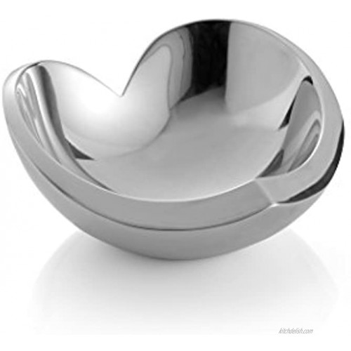 Nambe Alloy Classic Heart Bowl 8.5 Heart Shaped Modern Design Perfect Gift For Wedding Anniversary Sent Valentines Day