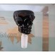 Transparent Skull Glass Taro Home Use Decorative Bowls,14mm Male Connector Black