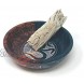 vrinda Soapstone Scrying Smudge Bowl Colored Om