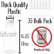 12oz Milk Bottles with Lids Bulk 35Pk Jugs Jars Plastic Bottles For Parties