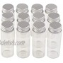 24units 14ml Mini Jars Crafts Glass Bottles with Aluminium Cap Liquid Pill Powder Ornament Bottles Empty Glass Vials Jars 24 14ml