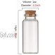 30Pcs Transparent Glass Message Vials with Cork Stoppers Glass Wish Bottles Tiny Small Bottles 30ml