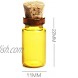 40 Pcs 0.5 ML Small Extra Mini Tiny Amber Glass Bottles with Corks Dark Brown Small Corks Bottles Glass Vials for Party Wedding Jewelry Making Miniature Altered Art