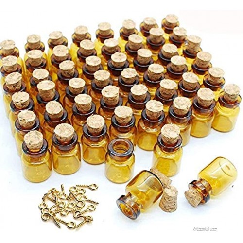 40 Pcs 0.5 ML Small Extra Mini Tiny Amber Glass Bottles with Corks Dark Brown Small Corks Bottles Glass Vials for Party Wedding Jewelry Making Miniature Altered Art