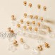 80 Pieces Wishing Bottle Glass Cork Bottles Tiny Wishing Drifting Bottle Mini Small Glass Jars Bottles 8 Shapes for Wedding Party DIY Decoration Bead Containers Arts and Crafts DIY Projects