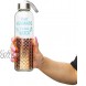 BigMouth Inc Water Bottle Glass Drinking Bottle Holds 20oz Perfect for Home or Office Makes a Great Gift