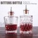 Bitters Bottle Set of 2 Cocktail Glass Bitters Bottle for Cocktail with Metal Dasher Top SET002 Set of 2