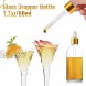 Bitters Bottle Set of 3 Glass Bitters Bottle with Dash Top Atomizer Sprayer Rubber Cap Dropper for Cocktail Bartender… DSBTB