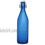 Bormioli Rocco Giara Bottle 33.75-Ounce Blue