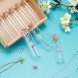 CHGCRAFT 20Pcs 15ml Glass Wish Bottles Cork Stoppers DIY Kits Glass Jars Favors with 30Pcs Eye Screws 10.94Yards Cord and 4Pcs Funnel for Decoration DIY Crafts