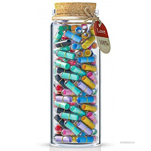 Christmas Gifts for Boyfriend Capsule Letters Message In a Bottle Cute Stuff Pill Note Capsule Special Gifts as Long Distance Relationships Gifts 90 PCS