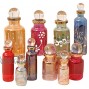 CraftsOfEgypt Genie Blown Glass Miniature Perfume Bottles for Perfumes & Essential Oils Set of 10 Decorative Vials Each 2 High 5cm Assorted Colors