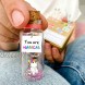 Cute Unicorn and Message in a Bottle Tiny Decorative Jar with a Wish Card Unique Present Idea for Her Birthday Daughter and Niece Presents with Cute Craft Paper Box You Are Magical